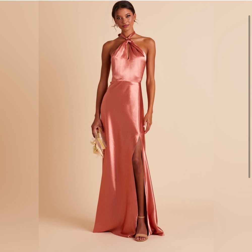 Birdy Grey - Monica (Satin, Terracotta) Dress